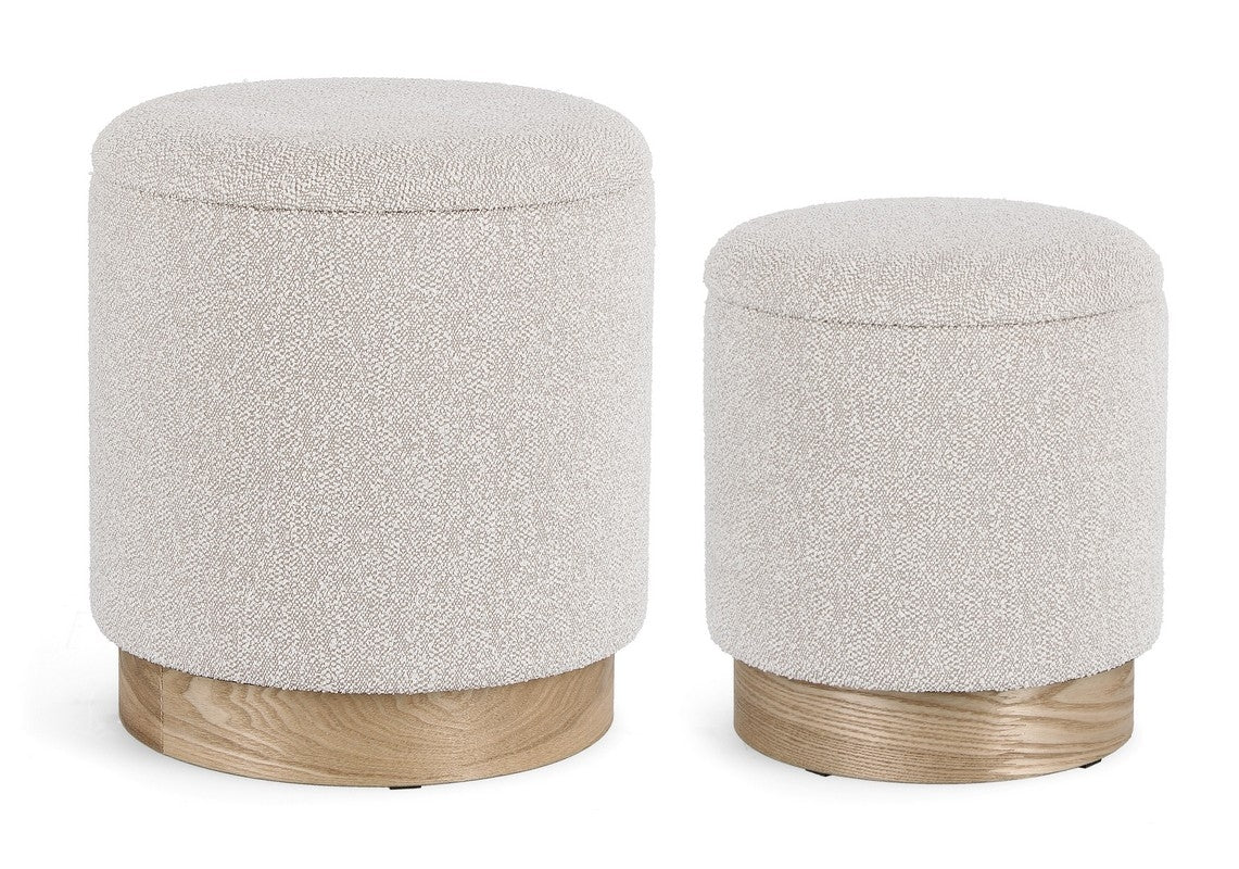 Pouf contenitore grigio chiaro H42
