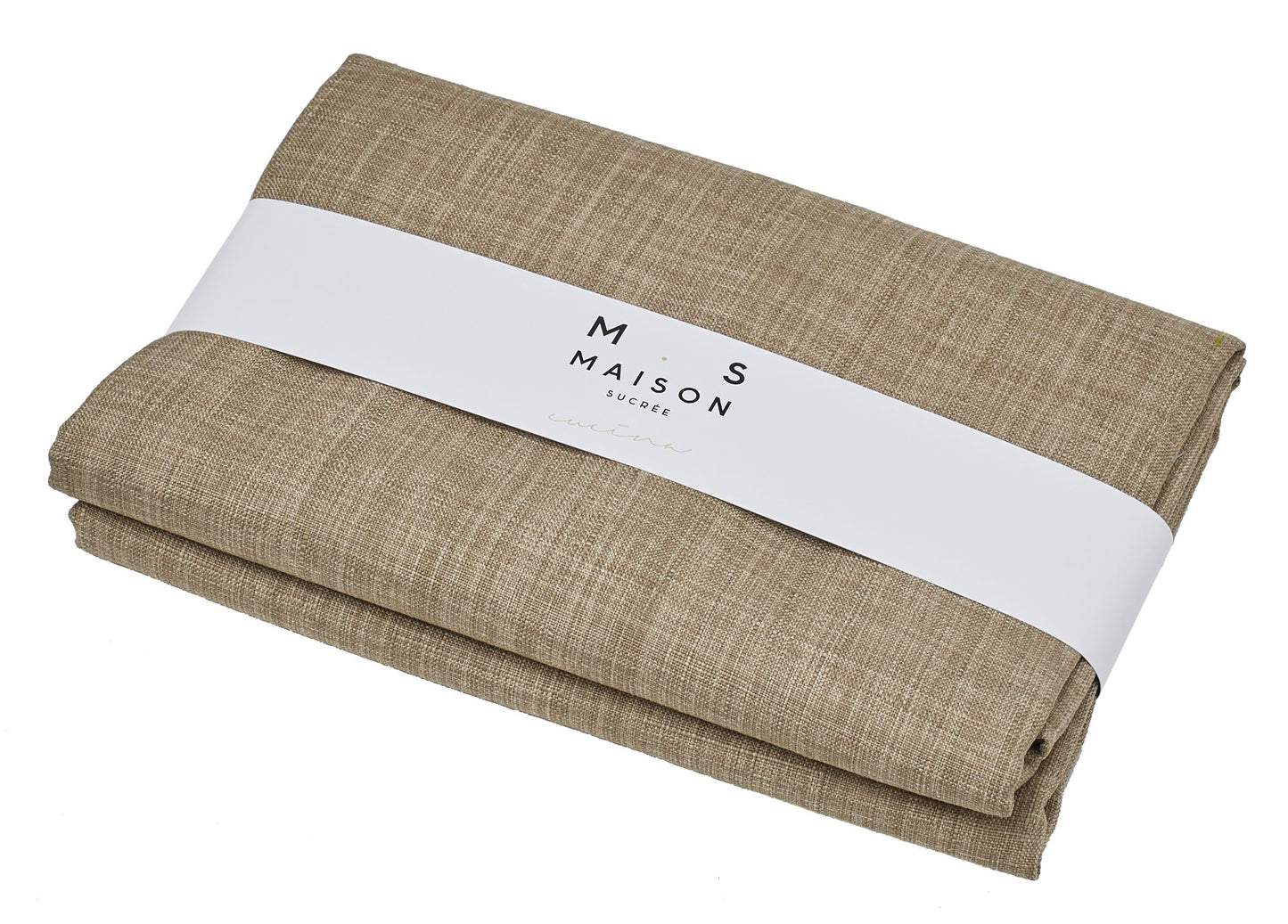 Tovaglia idrorepellente 155x225cm Tortora Maison Sucree