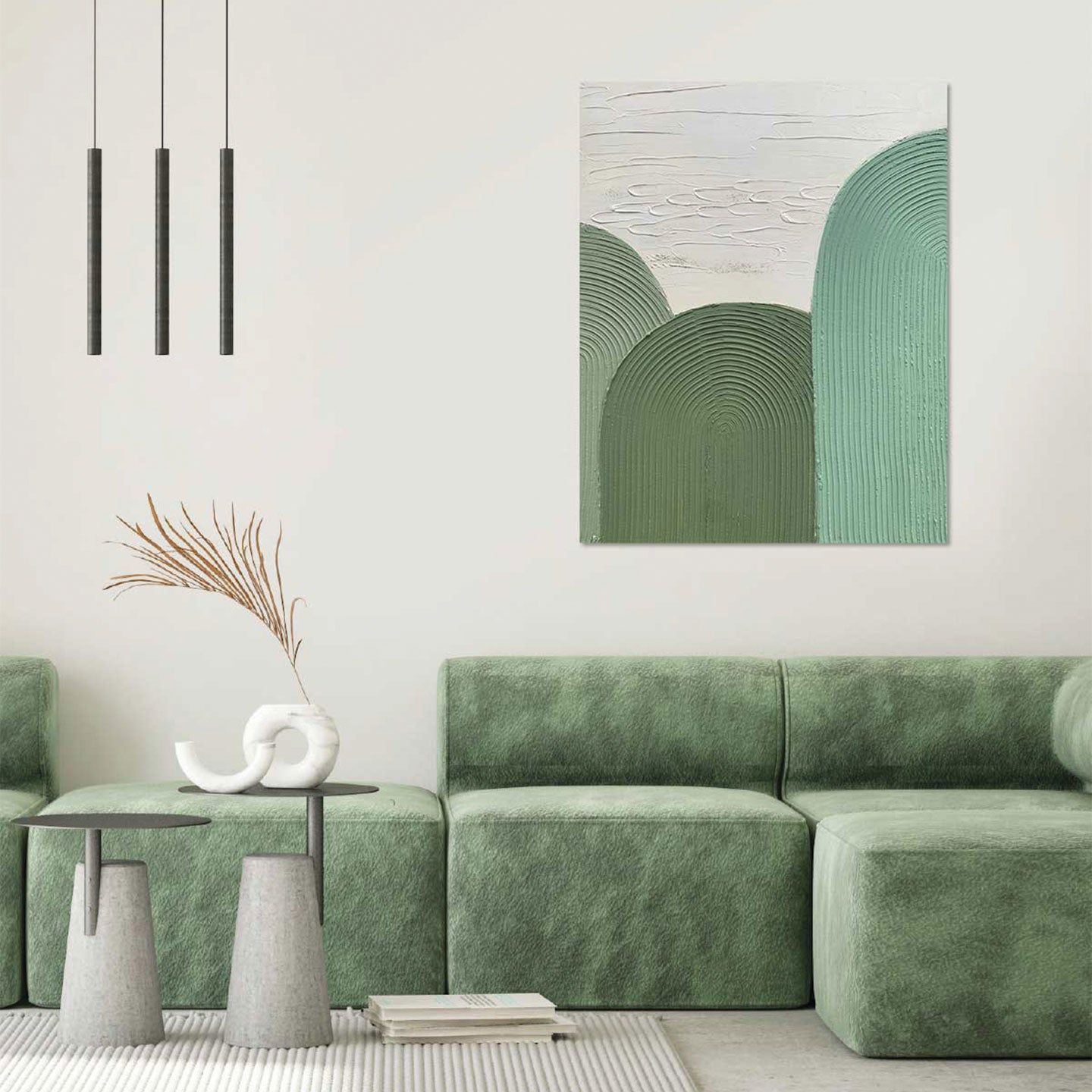Quadro Green Curves Agave