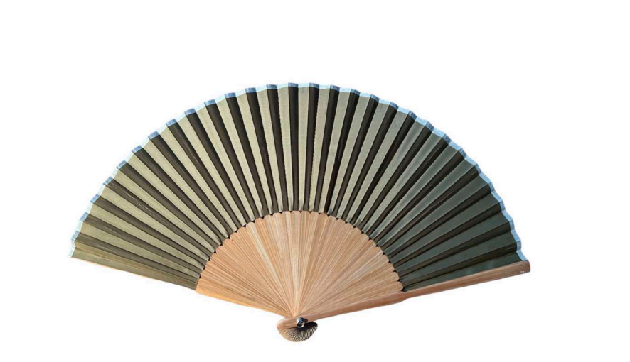 Ventaglio bamboo verde