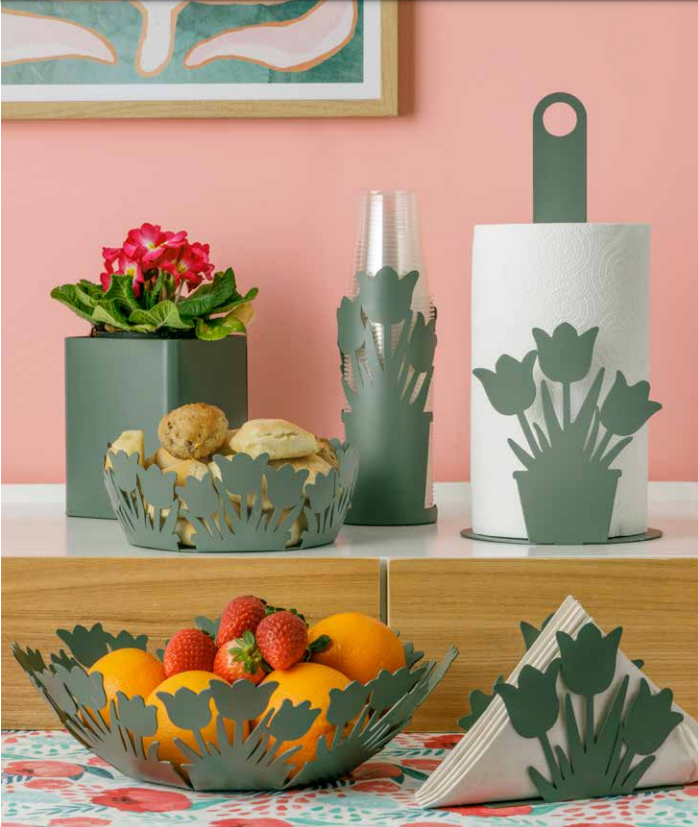 Centrotavola in metallo Tulipani - Montemaggi