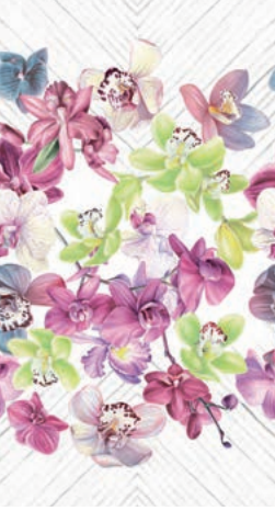 Tovaglia idrorepellente 155x355cm Orchidea Maison Sucree