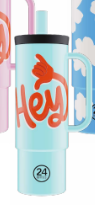 Tazza termica 800 ml Straw Cup 24Bottles