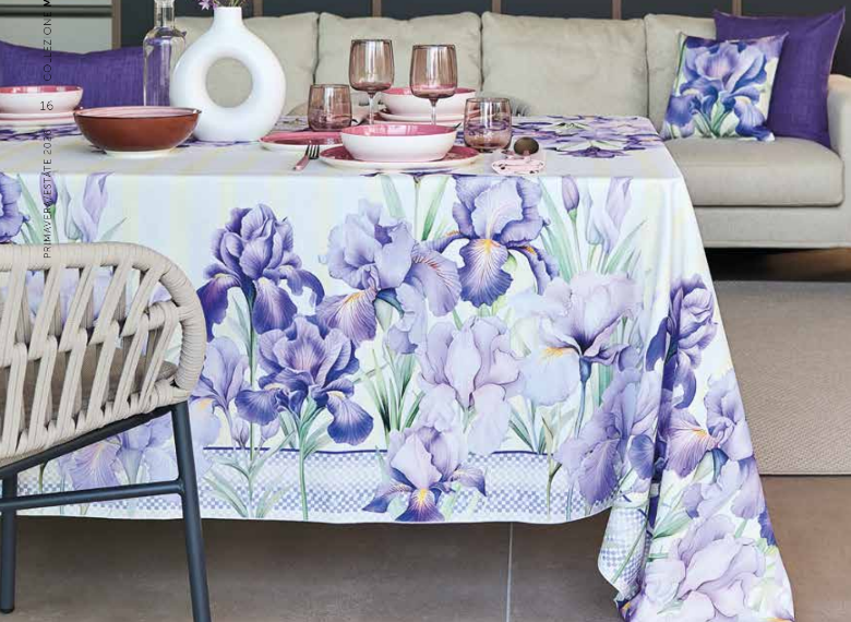 Tovaglia idrorepellente 155x355cm Rinascita Maison Sucree