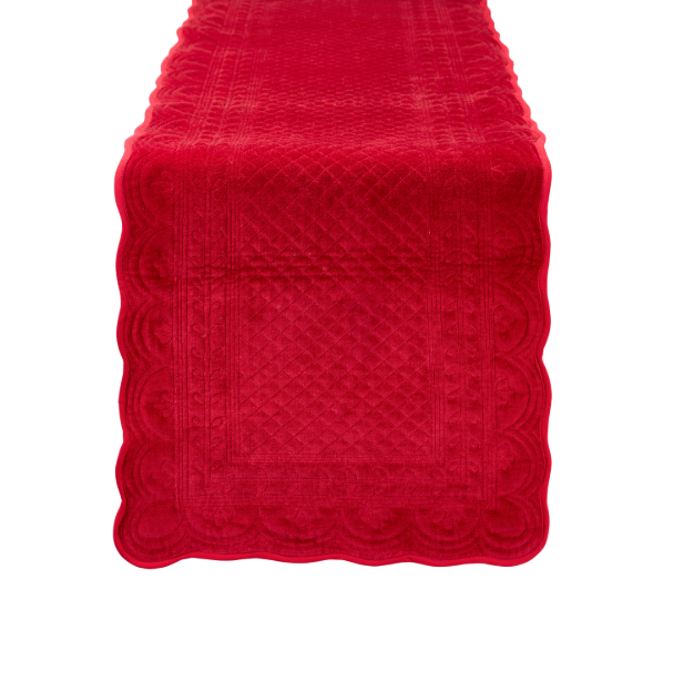 Runner bordeaux Velvet Luxury Nuvole di Stoffa
