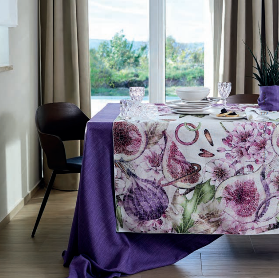 Tovaglia idrorepellente 155x355cm Caneva Maison Sucree