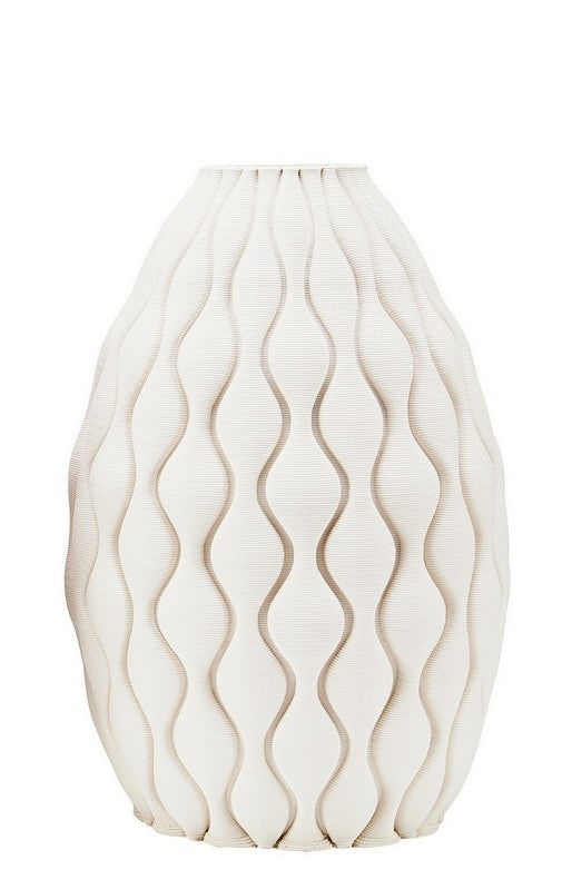 Vaso ceramica beige H24