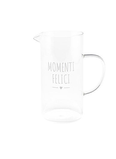 Brocca in vetro My Home Nuvole di Stoffa