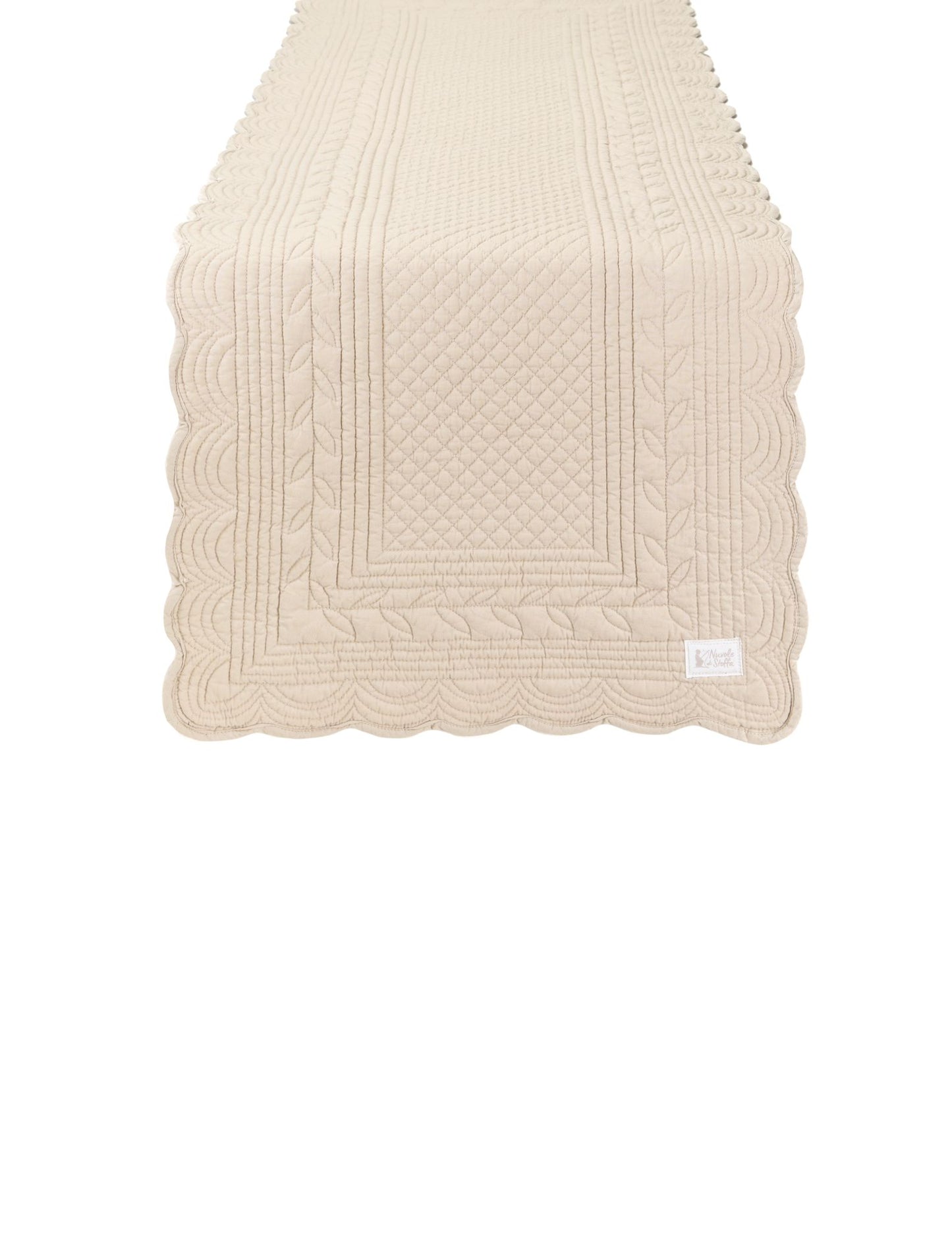 Runner quilt Demetra Beige Nuvole di Stoffa