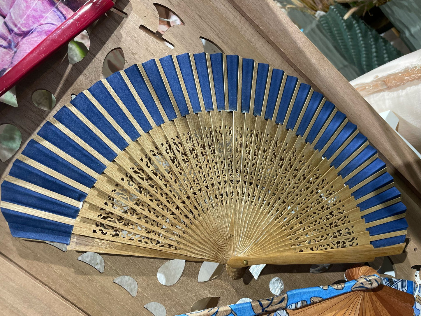Ventaglio Japon blu