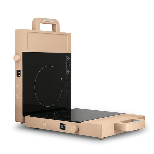 Doppia piastra ad induzione champagne Iridea Tognana