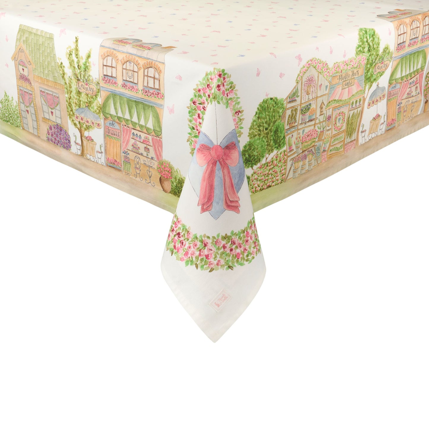 Tovaglia 160x320cm La vie en rose Nuvole di Stoffa