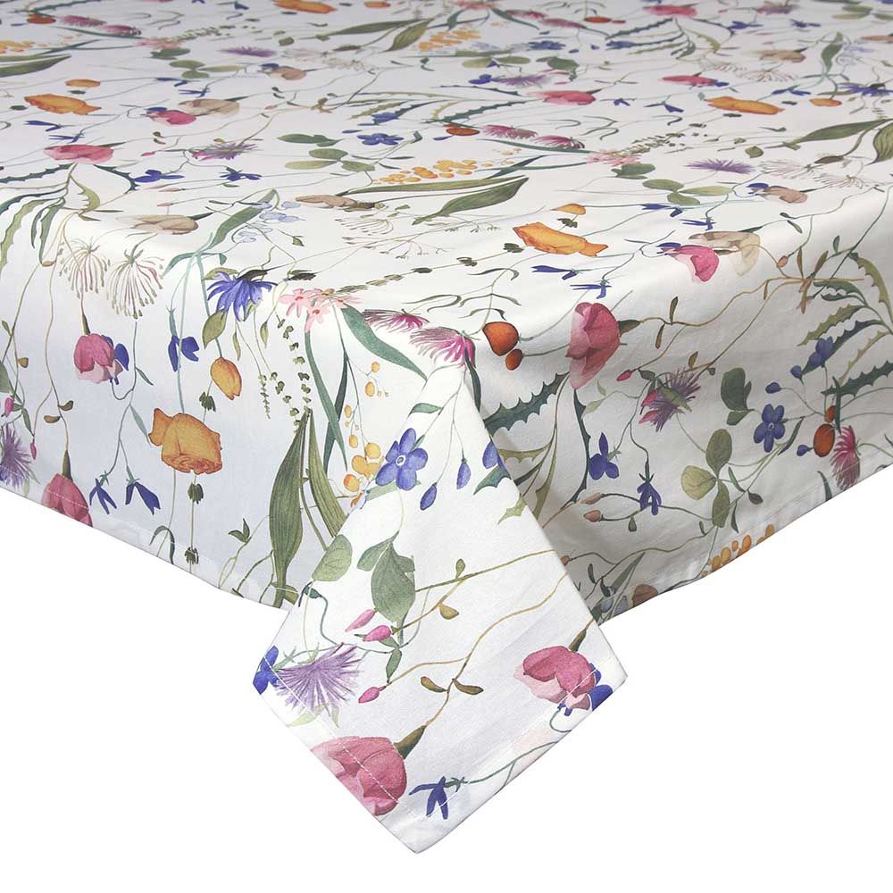 Tovaglia 140x140cm Flora bianco Andrea Fontebasso