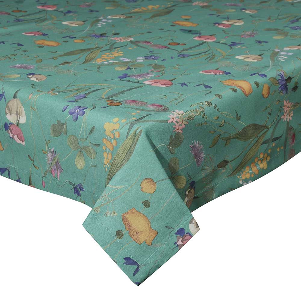 Tovaglia 150x300 Flora verde Andrea Fontebasso
