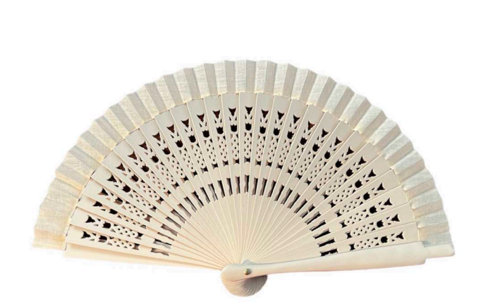 Ventaglio intarsio bianco