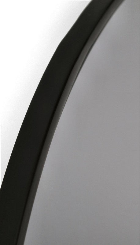 Specchio tondo nero