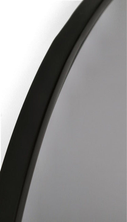 Specchio tondo nero