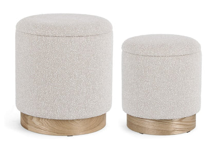 Pouf contenitore grigio chiaro H35