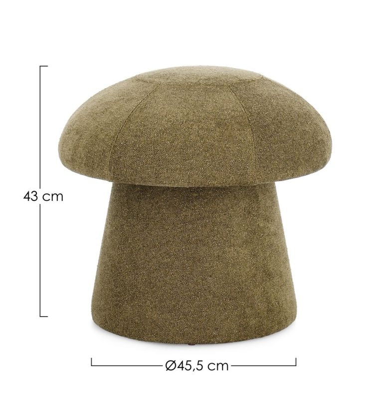 Pouf contenitore verde bosco