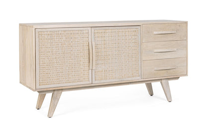 Credenza 2 ante in legno sbiancato Bizzotto