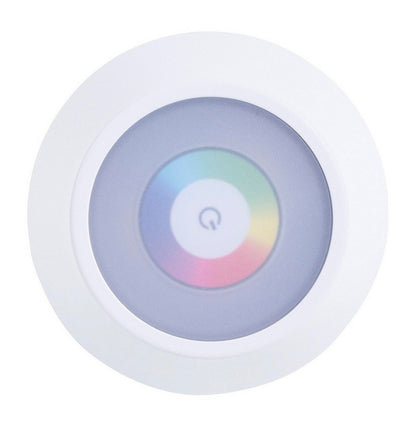 Lampada bianca da tavolo con led multicolor