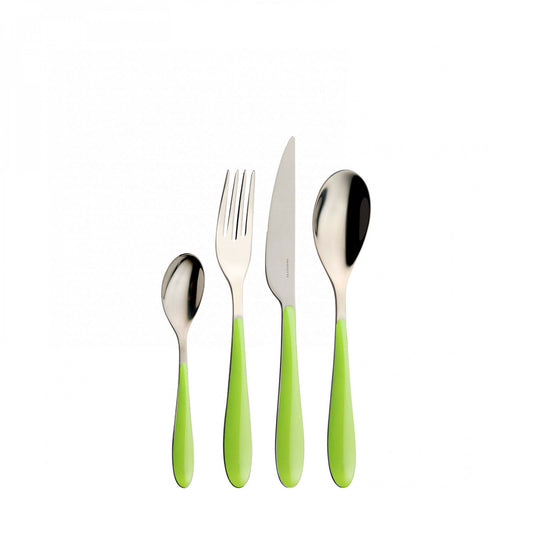 PROMO Casa Bugatti Set 24 pz posate Gioia Verde Mela