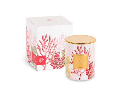 Candela profumata (h 8 cm) Intrecci e coralli Cupido&Co