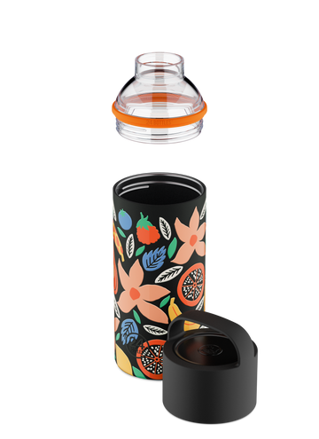 Bottiglia termica 730 ml Spin Bottle "Tropical Noir" 24Bottles