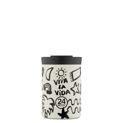 Tazza termica 350 ml Travel Tumbler "Viva la vida" 24Bottles