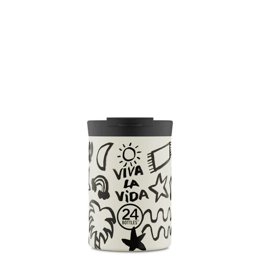 Tazza termica 350 ml Travel Tumbler "Viva la vida" 24Bottles