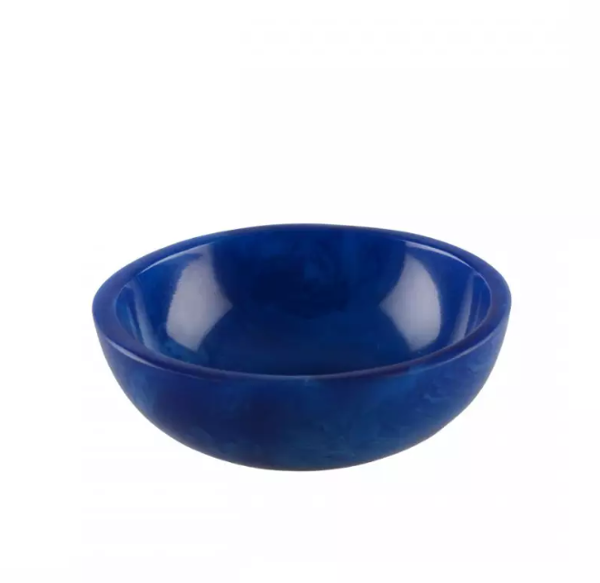 Ciotola in resina blu