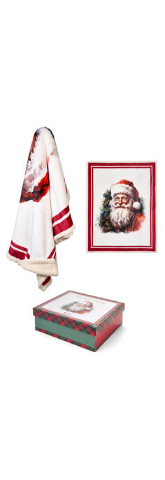 Plaid  "Christmas is coming" 130x160cm Nuvole di stoffa