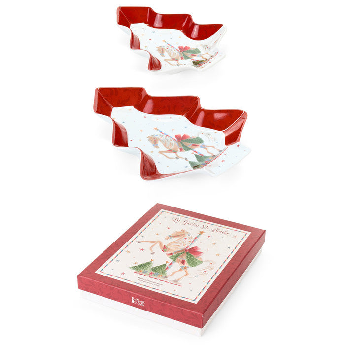 Set 2 piatti albero "La giostra di Amelie" Nuvole di stoffa