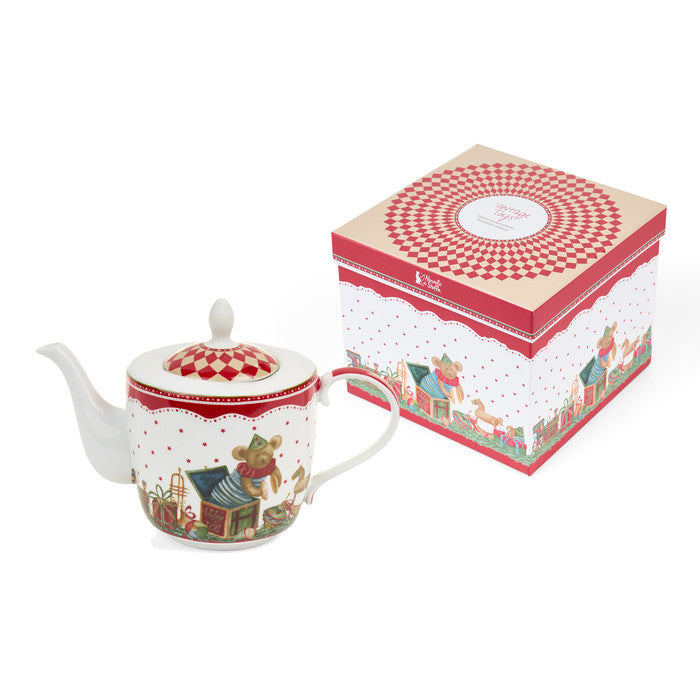 Teiera in ceramica Vintage Toys Nuvole di Stoffa