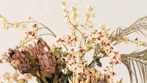 Ramo piccola orchidea h90cm