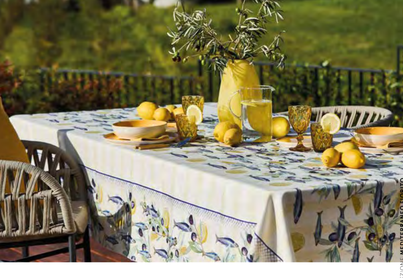 Tovaglia idrorepellente 155x355cm Costaviva Maison Sucree