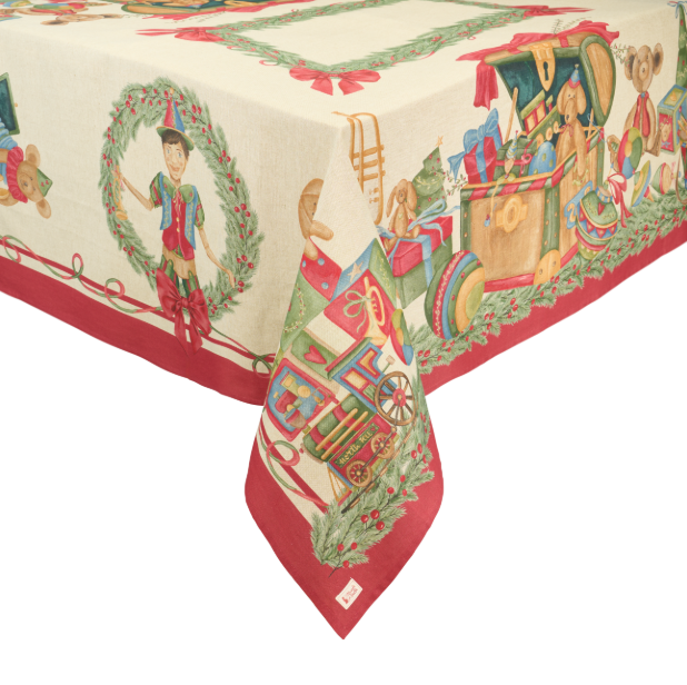 Tovaglia 160x260 cm Vintage Toys Nuvole di Stoffa