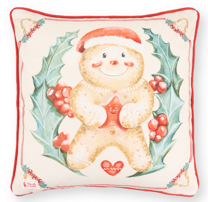Cuscino fantasia biscottino Delicious Christmas Nuvole di Stoffa