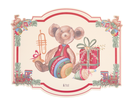 Tovaglietta in vinile orsetto Vintage Toys Nuvole di Stoffa