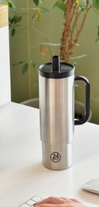 Tazza termica 800 ml Straw Cup 24Bottles