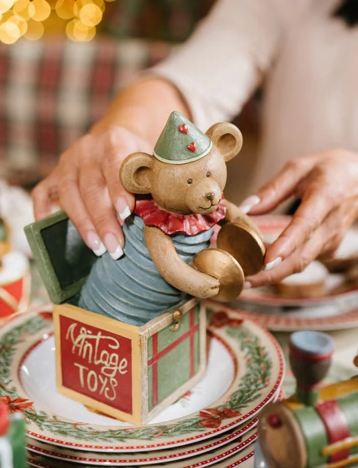 Orsetto a molla Vintage Toys Nuvole di Stoffa