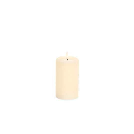 Candela LED avorio h 12,5 cm Nuvole di Stoffa