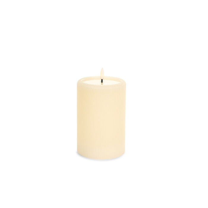 Candela LED avorio h 15 cm Nuvole di Stoffa