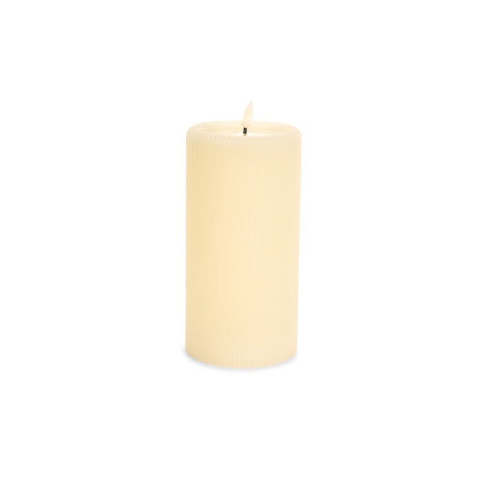 Candela LED avorio h 20 cm Nuvole di Stoffa