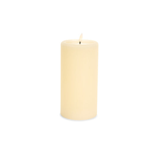 Candela LED avorio h 20 cm Nuvole di Stoffa