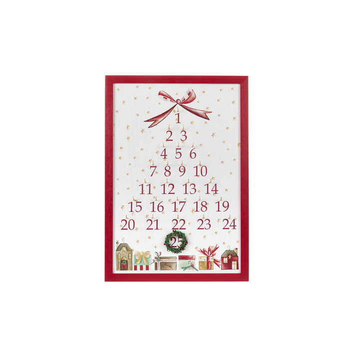 Calendario perpetuo in legno Nuvole di stoffa