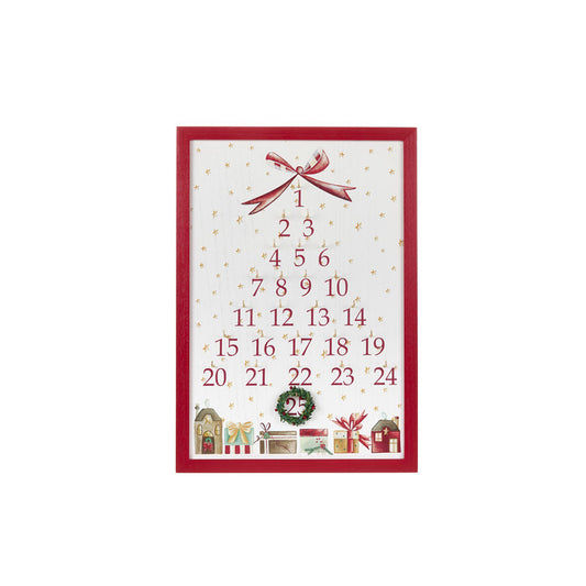 Calendario perpetuo in legno Nuvole di stoffa