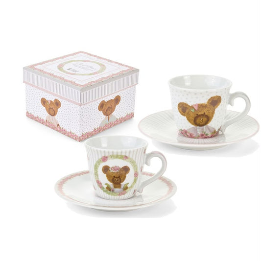 Set 2 tazze da caffè "Sweet Bear" Nuvole di Stoffa