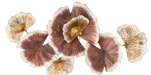 Pannello 3D con foglie oro
