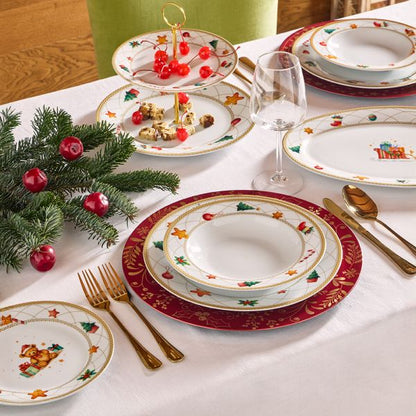Servizio di piatti 18pz Christmas Fairy Tale Tognana